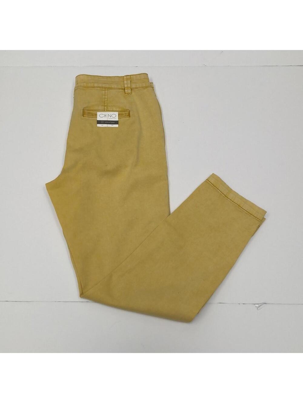 Anthropologie Chino relaxed pants - bleached yellow - 27. W/ back tag.